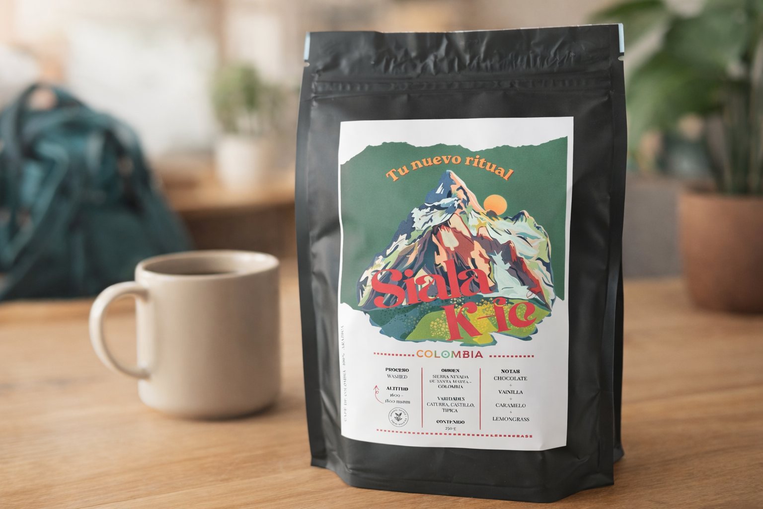 Siala K-fé – Ritual Blend  | Café de Colombia 100% Arábica (250g) EN GRANO